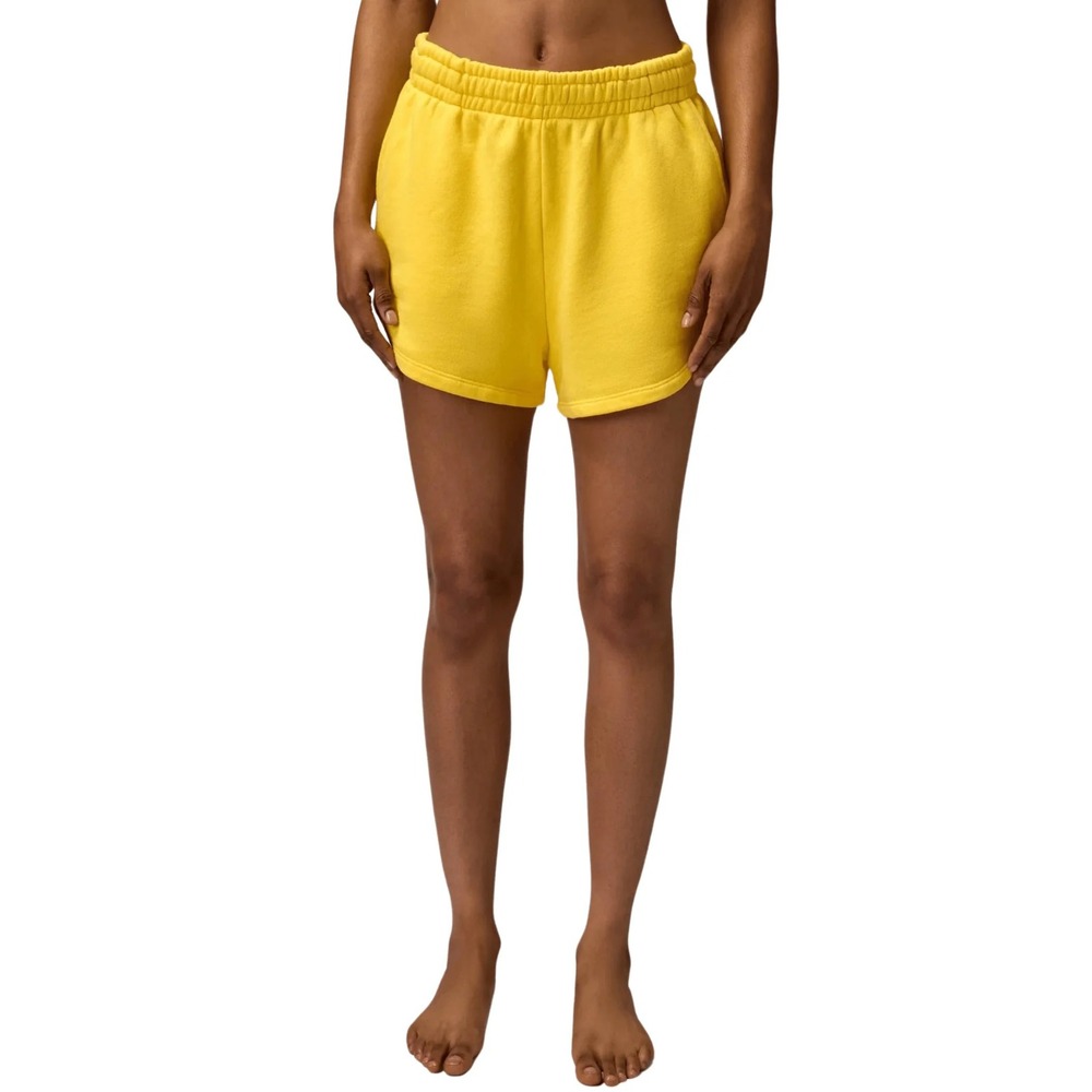 Spiritual Gangster Women's Sadie Short Sunflower Yellow S French Terry Lounge
